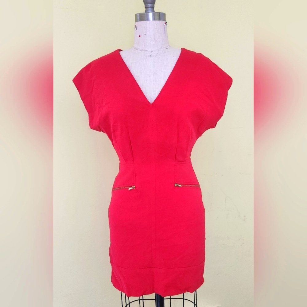French connection red mini dress